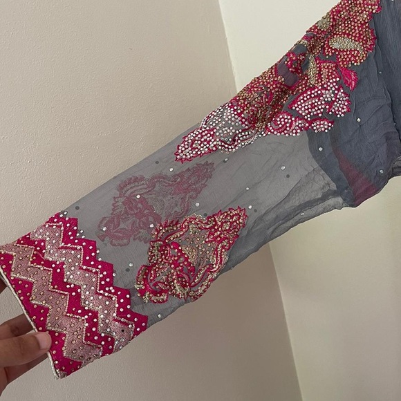 pink pakistani formal dress - Picture 6 of 8